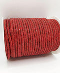 RED (per meter) Rhinestone Cord with SS4 Crystals | Sparkling Craft Trim, 4mm Rhinestone Cord with SS4 Crystals | Sparkling Craft Trim, 4mm