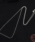 Rhodium Plated 925 Sterling Silver Necklaces,Thin Chain, Platinum, 45cm Rhodium Plated 925 Sterling Silver Necklaces,Thin Chain, Platinum, 45cm