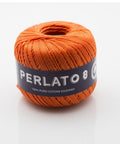 BURNT ORANGE Ria Filati Perlato 8, 100% Cotton Yarn Ria Filati Perlato 8, 100% Cotton Yarn