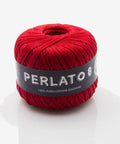 RED Ria Filati Perlato 8, 100% Cotton Yarn Ria Filati Perlato 8, 100% Cotton Yarn