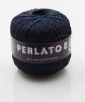 NAVY BLUE Ria Filati Perlato 8, 100% Cotton Yarn Ria Filati Perlato 8, 100% Cotton Yarn