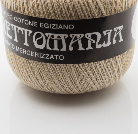 BEIGE, COUNT 8 Ria Filati Uncinettomania 100% Cotton Yarns Ria Filati Uncinettomania 100% Cotton Yarns