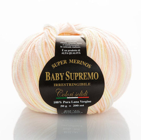 Rial Filati 830 Ria Filati Baby Supremo yarn Fantasy Colors specifically created for making children's garments