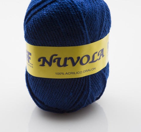 Rial Filati BLUE ELECTRICO Rial Filati Nuvola Yarn Wool 100% Acrylic, 133 meters