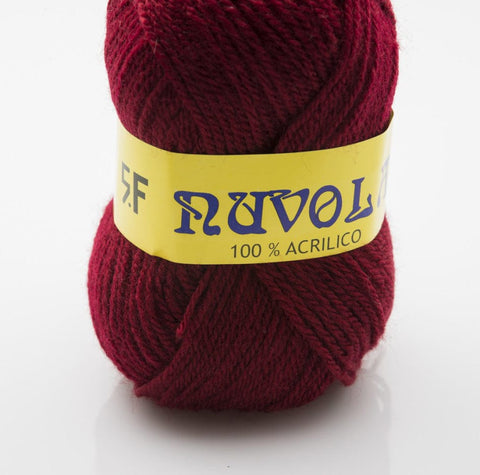 Rial Filati BORDEAUX Rial Filati Nuvola Yarn Wool 100% Acrylic, 133 meters