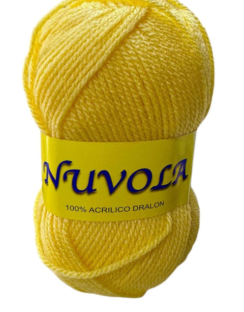 Rial Filati CANARY YELLOW Rial Filati Nuvola Yarn Wool 100% Acrylic, 133 meters