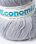 PEARL GREY Rial Filati Economico Wool Yarn 60% Wool, 30% Acrylic Rial Filati Economico Wool Yarn 60% Wool, 30% Acrylic