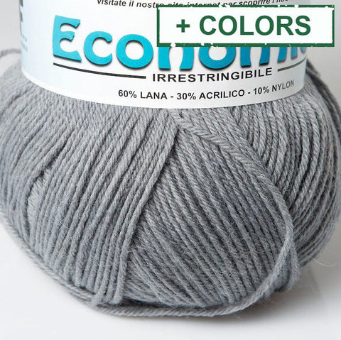 Rial Filati Economico Wool Yarn 60% Wool, 30% Acrylic Rial Filati Economico Wool Yarn 60% Wool, 30% Acrylic