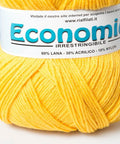 SUN YELLOW Rial Filati Economico Wool Yarn 60% Wool, 30% Acrylic Rial Filati Economico Wool Yarn 60% Wool, 30% Acrylic