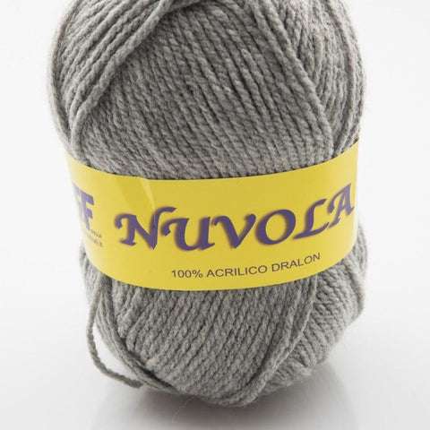 Rial Filati GREY Rial Filati Nuvola Yarn Wool 100% Acrylic, 133 meters