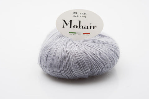 LIGHT GREY Rial Filati Mohair Yarn | Soft Classic Mohair Blend Yarn, Lace Weight Yarn Rial Filati Mohair Yarn | Soft Classic Mohair Blend Yarn, Lace Weight Yarn