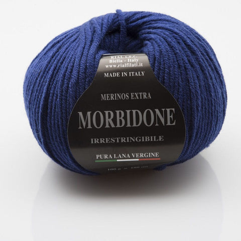 BLUE NAVY Rial Filati Morbidone Pure Merino Wool Yarn Rial Filati Morbidone Pure Merino Wool Yarn