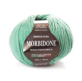 SAGE GREEN Rial Filati Morbidone Pure Merino Wool Yarn, Worsted Weight Yarn Rial Filati Morbidone Pure Merino Wool Yarn, Worsted Weight Yarn