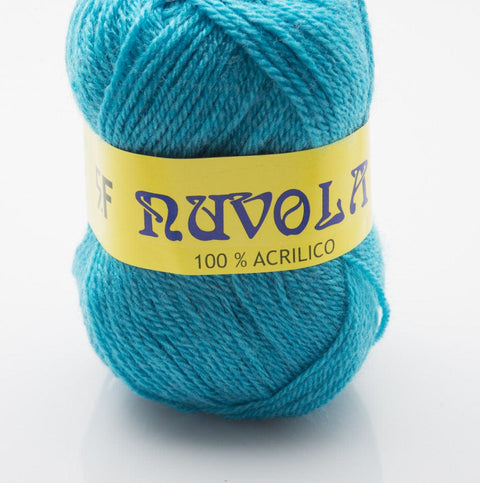 Rial Filati TURQUOISE Rial Filati Nuvola Yarn Wool 100% Acrylic, 133 meters