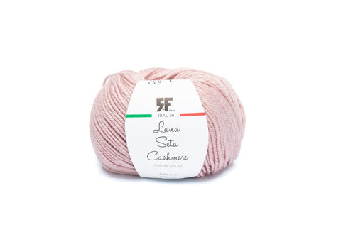 BLUSH PINK Rial Silk Cashmere Yarn | Merino, Cashmere & Silk Blend, DK Weight Yarn Rial Silk Cashmere Yarn | Merino, Cashmere & Silk Blend, DK Weight Yarn
