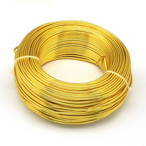 Gold Round 0.8mm Aluminium craft & Jewellery wire Round 0.8mm Aluminium craft & Jewellery wire