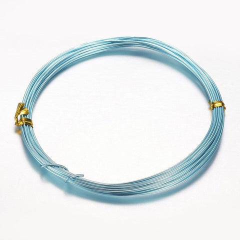 AQUA Round Aluminum Craft Wire, 18 Gauge, 1mm, 10m/roll Round Aluminum Craft Wire, 18 Gauge, 1mm, 10m/roll