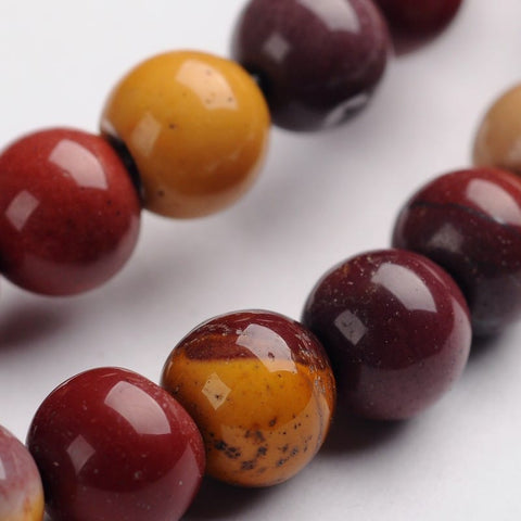 Round Natural Mookaite Gemstone Bead Strands Round Natural Mookaite Gemstone Bead Strands for Jewelry Making