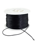 Round Nylon Thread, Rattail Satin Cord, Black 1mm Round Nylon Thread, Rattail Satin Cord, Black 1mm