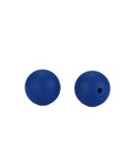 DARK BLUE Round Silicone Beads For Teethers, 15mm Round Silicone Beads For Teethers, 15mm