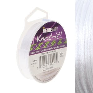 White Satin Cord 1mm Satin Cord 1mm