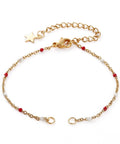 (SB8838-GR) 304 Stainless Steel Cable Chains Bracelet with Enamel (16cm) (1 PC) (SB8838-GR) 304 Stainless Steel Cable Chains Bracelet with Enamel (16cm) (1 PC)