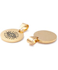 ION GOLD PLATED (SE8770G) (SE8770-X) 304 Stainless Steel Enamel Pendants, Flat Round with Evil Eye Pattern, 22mm (2 PCS) (SE8770-X) 304 Stainless Steel Enamel Pendants, Flat Round with Evil Eye Pattern, 22mm (2 PCS)