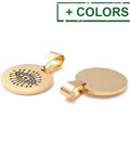 (SE8770-X) 304 Stainless Steel Enamel Pendants, Flat Round with Evil Eye Pattern, 22mm (2 PCS) (SE8770-X) 304 Stainless Steel Enamel Pendants, Flat Round with Evil Eye Pattern, 22mm (2 PCS)