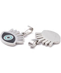 STAINLESS STEEL (SE8771P) (SE8771-X) 304 Stainless Steel Enamel Pendants, Eye, 15x15.5x1.5mm (2 PCS) (SE8771-X) 304 Stainless Steel Enamel Pendants, Eye, 15x15.5x1.5mm (2 PCS)