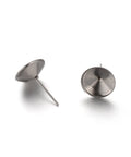 (SE9085-P) 304 Stainless Steel Stud Earring Settings, Fit for Pointed Back Rivoli Rhinestone, fit for 8mm Rhinestone (4 PCS) (SE9085-P) 304 Stainless Steel Stud Earring Settings, Fit for Pointed Back Rivoli Rhinestone, fit for 8mm Rhinestone (4 PCS)