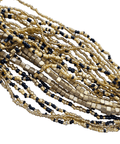 GOLD / BLACK MIX Set of Small Glass Beads & Seed Beads Strands, Color Themed Set of Small Glass Beads & Seed Beads Strands, Color Themed