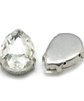 Clear Sew on Glass Rhinestone, Faceted, Drop, 14x10x6mm Sew on Glass Rhinestone, Faceted, Drop, 14x10x6mm