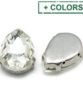Sew on Glass Rhinestone, Faceted, Drop, 14x10x6mm Sew on Glass Rhinestone, Faceted, Drop, 14x10x6mm
