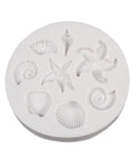 Shell & Starfish Silicone Fondant Mold for Cake Decoration, Chocolate & Resin – 67mm Shell & Starfish Silicone Mold for Fondant, Chocolate & Resin | BalzarCrafts