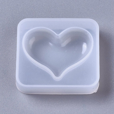 Silicone Heart Resin Casting Molds, for UV Resin, Epoxy Resin, Jewelry Making Silicone Heart Resin Casting Molds, for UV Resin, Epoxy Resin, Jewelry Making