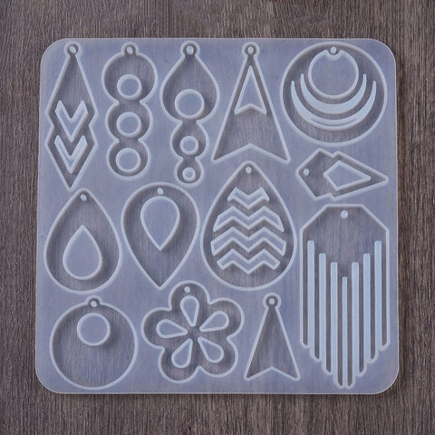 Silicone Pendant Casting Molds for UV Resin and Epoxy Resin Craft Making Silicone Pendant Casting Molds for UV Resin and Epoxy Resin Craft Making
