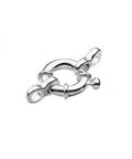 SILVER 925 (925-C147-S) Silver 925 11mm Spring Ring Clasps with 2 Closes Rings Silver 925 11mm Spring Ring Clasps with 2 Closes Rings