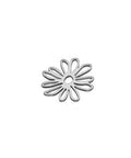 RHODIUM PLATED Silver 925 11x12mm hollow Flower pendant Silver 925 11x12mm hollow Flower pendant