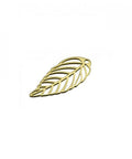 3 micron Gold plated Silver 925 15mm Laser cut leaf charms 15mm. Hole 0.9mm Silver 925 15mm Laser cut leaf charms 15mm. Hole 0.9mm