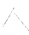 SILVER 925 Silver 925 5cm Oval Rolo Extender Chain with 4mm Bead Silver 925 5cm Oval Rolo Extender Chain with 4mm Bead
