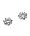 Silver 925 6mm bead spacers Hole 2mm Rhodium plated Silver 925 6mm bead spacers Hole 2mm Rhodium plated