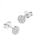 SILVER 925 (925-E108-S) SILVER 925 6MM BUTTONED WHITE ZIRCONIUM EARRINGS WITH PIN SILVER 925 6MM BUTTONED WHITE ZIRCONIUM EARRINGS WITH PIN