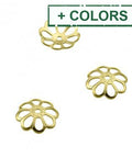 Silver 925 8.5mm Flower caps Silver 925 8.5mm Flower caps