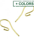 SILVER 925 HOOK EARRING SUPPORTS WITH BEAD 0,8MM WIRE SILVER 925 HOOK EARRING SUPPORTS WITH BEAD 0,8MM WIRE