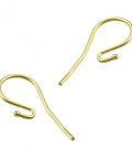 SILVER 925 / 3 MICRON GOLD PLATED SILVER 925 HOOK EARRING SUPPORTS WITH BEAD 0,8MM WIRE SILVER 925 HOOK EARRING SUPPORTS WITH BEAD 0,8MM WIRE