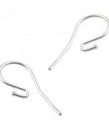 SILVER 925 SILVER 925 HOOK EARRING SUPPORTS WITH BEAD 0,8MM WIRE SILVER 925 HOOK EARRING SUPPORTS WITH BEAD 0,8MM WIRE