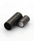 (SM9001-B) 304 Stainless Steel Magnetic Clasps, Column, Gunmetal  7x17mm (1 SET) (SM9001-B) 304 Stainless Steel Magnetic Clasps, Column, Gunmetal  7x17mm (1 SET)