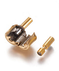 (SM9003-G) 304 Stainless Steel Magnetic Clasps, Column, Golden 8x21mm (1 SET) (SM9003-G) 304 Stainless Steel Magnetic Clasps, Column, Golden 8x21mm (1 SET)