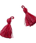 Small Red & White Tassels, 22mm Small Red & White Tassels, 22mm