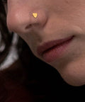 (SN9020G) Heart 304 Stainless Steel Nose Studs, 8.5mm (2 PCS) (SN9020G) Heart 304 Stainless Steel Nose Studs, 8.5mm (2 PCS)